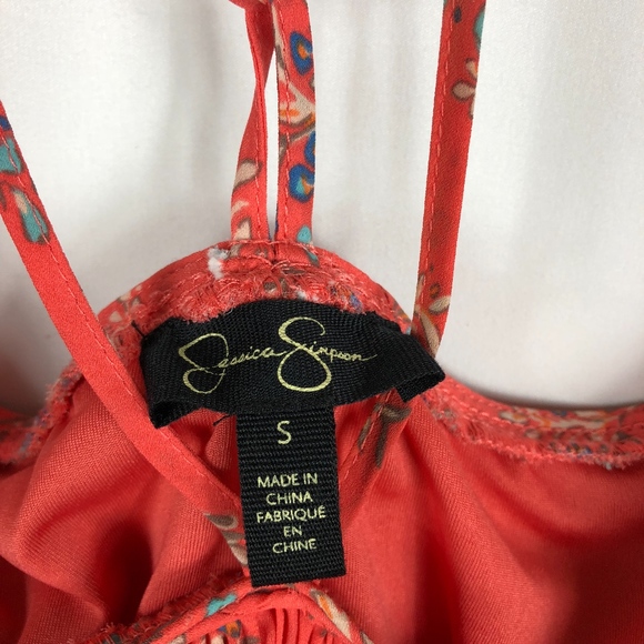 Jessica Simpson Anita Boho Halter-Neck Off-Shoulder Size Small - Picture 5 of 7